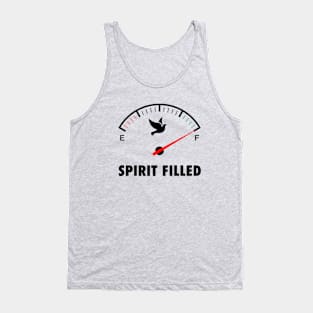 Spirit Filled, black text Tank Top